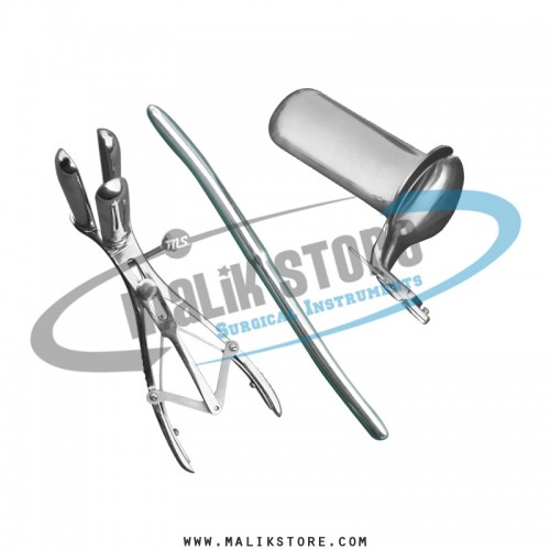 hegar uterine dilator, 9-10, mathieu speculum, collin medium